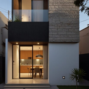Planos de casa de 2 pisos contemporánea mod. Atlixco
